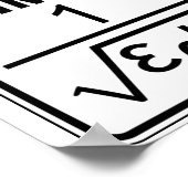 Lichtgeschwindigkeit Poster (Ecke)