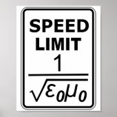 Lichtgeschwindigkeit Poster (Vorne)