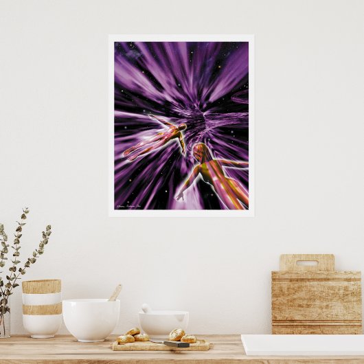 Lichtgeschwindigkeit Poster (Küche)