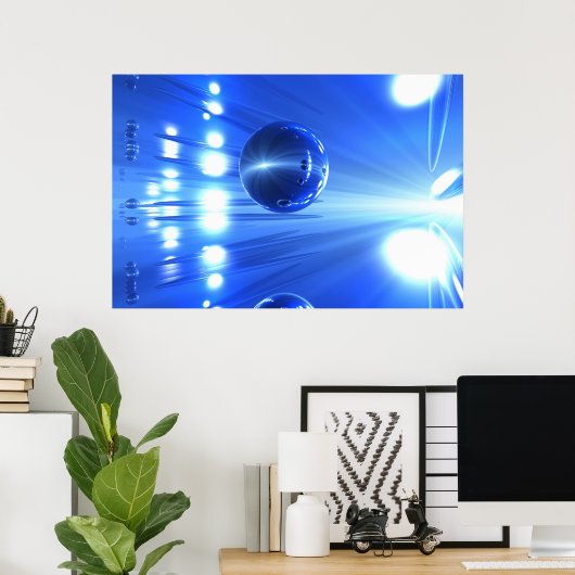 Lichtgeschwindigkeit Poster (Heimbüro)