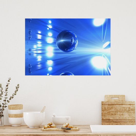 Lichtgeschwindigkeit Poster (Küche)