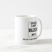 Lichtgeschwindigkeit Tasse (VorderseiteRechts)