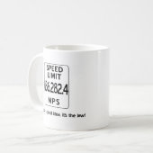 Lichtgeschwindigkeit Tasse (Vorderseite Links)