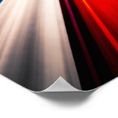 Lichtgeschwindigkeits-Streifen-Kunst Poster (Ecke)