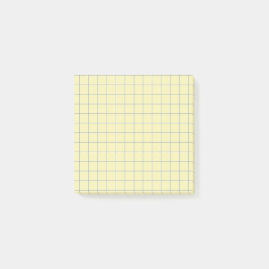 Lichtgitter-Design mit leuchtendem Gelb-Prüfmuster Post-it Klebezettel (Vorderseite)