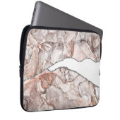 LICHTGOLDMARMOR AGATE SILVER GLITZER GLAM LAPTOPSCHUTZHÜLLE (Vorne Rechts)