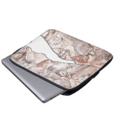 LICHTGOLDMARMOR AGATE SILVER GLITZER GLAM LAPTOPSCHUTZHÜLLE (Vorne Knopf)