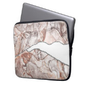 LICHTGOLDMARMOR AGATE SILVER GLITZER GLAM LAPTOPSCHUTZHÜLLE (Vorderseite Links)