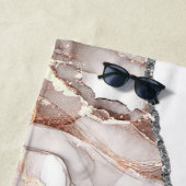 LICHTGOLDMARMOR AGATE SILVER GLITZER GLAM STRANDTUCH (Beispiel)