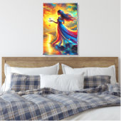 Lichtgöttin - Fantasy Ched Canvas Print Leinwanddruck (Insitu (Schlafzimmer))