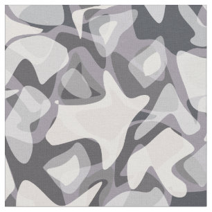 Lichtgrau Abstraktes Gepunktetes Camouflage-Muster Stoff