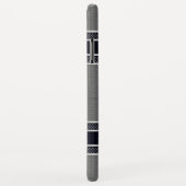 Lichtgrau geometrischer metallischer Hintergrund Case-Mate iPhone Hülle (Hinten/Rechts)