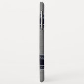 Lichtgrau geometrischer metallischer Hintergrund Case-Mate iPhone Hülle (Hinten/Links)