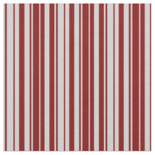 Lichtgrau und Maroon Streifen Muster Stoff