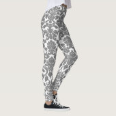 Lichtgrau-Verziert-Damaskus-Muster Leggings (Rechts)