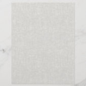 Lichtgraue Leinentextur Event Designer Briefbogen (Rückseite)