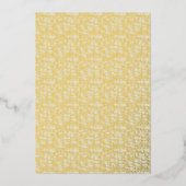Lichtgraues geometrisches Muster Folieneinladung (Vorderseite)