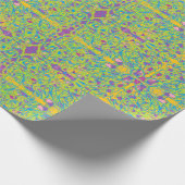 Lichtgrün-abstrakt-Art-Look Geschenkpapier (Ecke)