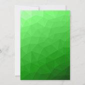Lichtgrün geometrisches Messprofil Einladung (Rückseite)