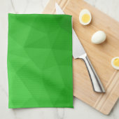 Lichtgrün geometrisches Messprofil Geschirrtuch (Viertel Falte)