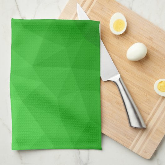 Lichtgrün geometrisches Messprofil Geschirrtuch (Viertel Falte)