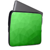 Lichtgrün geometrisches Messprofil Laptopschutzhülle (Vorne Rechts)
