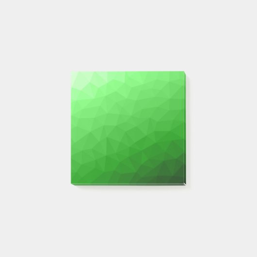 Lichtgrün geometrisches Messprofil Post-it Klebezettel (Vorderseite)