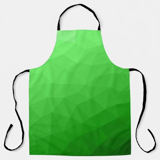 Lichtgrün geometrisches Messprofil Schürze (Vorderseite)