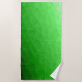 Lichtgrün geometrisches Messprofil Strandtuch (Vorderseite)