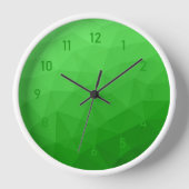 Lichtgrün geometrisches Messprofil Uhr (Vorderseite)