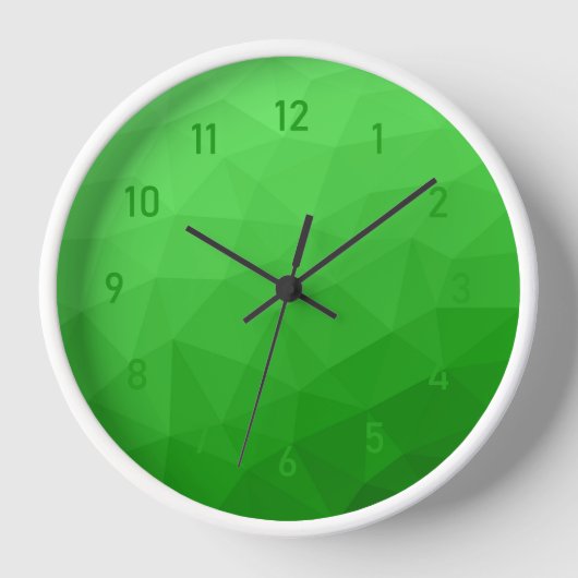 Lichtgrün geometrisches Messprofil Uhr (Vorderseite)