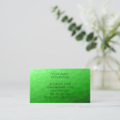 Lichtgrün geometrisches Messprofil Visitenkarte (Stehend Vorderseite)