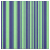 Lichtgrün und Midnight Blue Lines Muster Stoff (Muster)