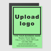 Lichtgrüne 5" x 7" Magnetkarte (Vorne/Hinten)