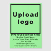 Lichtgrüne 5" x 7" Magnetkarte (Vorderseite)