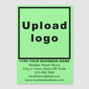 Lichtgrüne 5" x 7" Magnetkarte