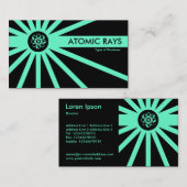 Lichtgrüne Atomstraßen Visitenkarte (Vorne/Hinten)