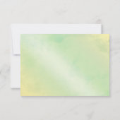 Lichtgrüner Baum Hochzeit RSVP (Rückseite)