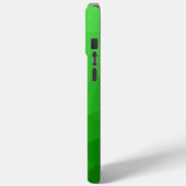 Lichtgrünes geometrisches Maschenmuster Monogram Case-Mate iPhone Hülle (Rückseite / Links)