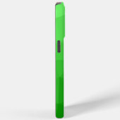 Lichtgrünes geometrisches Maschenmuster Monogram Case-Mate iPhone Hülle (Rückseite / Rechts)