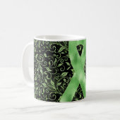 Lichtgrünes Tasse-Design Kaffeetasse (Vorderseite Links)