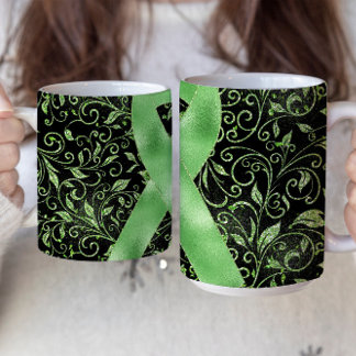 Lichtgrünes Tasse-Design Kaffeetasse
