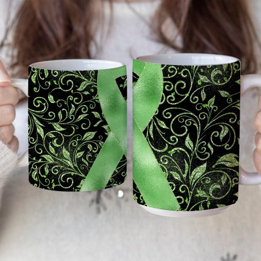 Lichtgrünes Tasse-Design Kaffeetasse