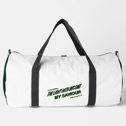 Lichthahn wird mein Retter - Grün Duffle Bag (Vorderseite)