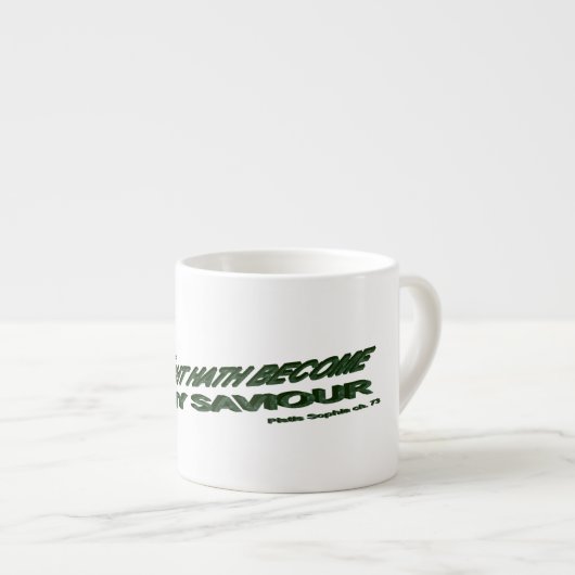 Lichthahn wird mein Retter - Grün Espressotasse (Vorderseite Rechts)