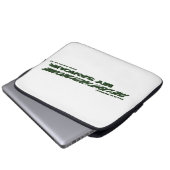 Lichthahn wird mein Retter - Grün Laptopschutzhülle (Vorne Knopf)