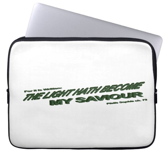 Lichthahn wird mein Retter - Grün Laptopschutzhülle (Vorderseite)