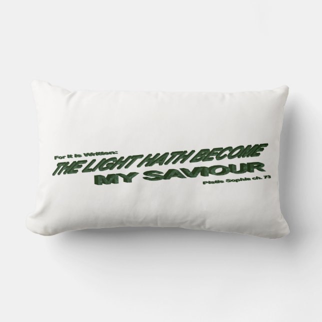 Lichthahn wird mein Retter - Grün Lendenkissen (Vorderseite)