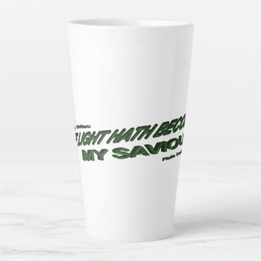 Lichthahn wird mein Retter - Grün Milchtasse (Vorderseite)