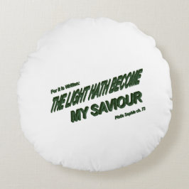 Lichthahn wird mein Retter - Grün Rundes Kissen